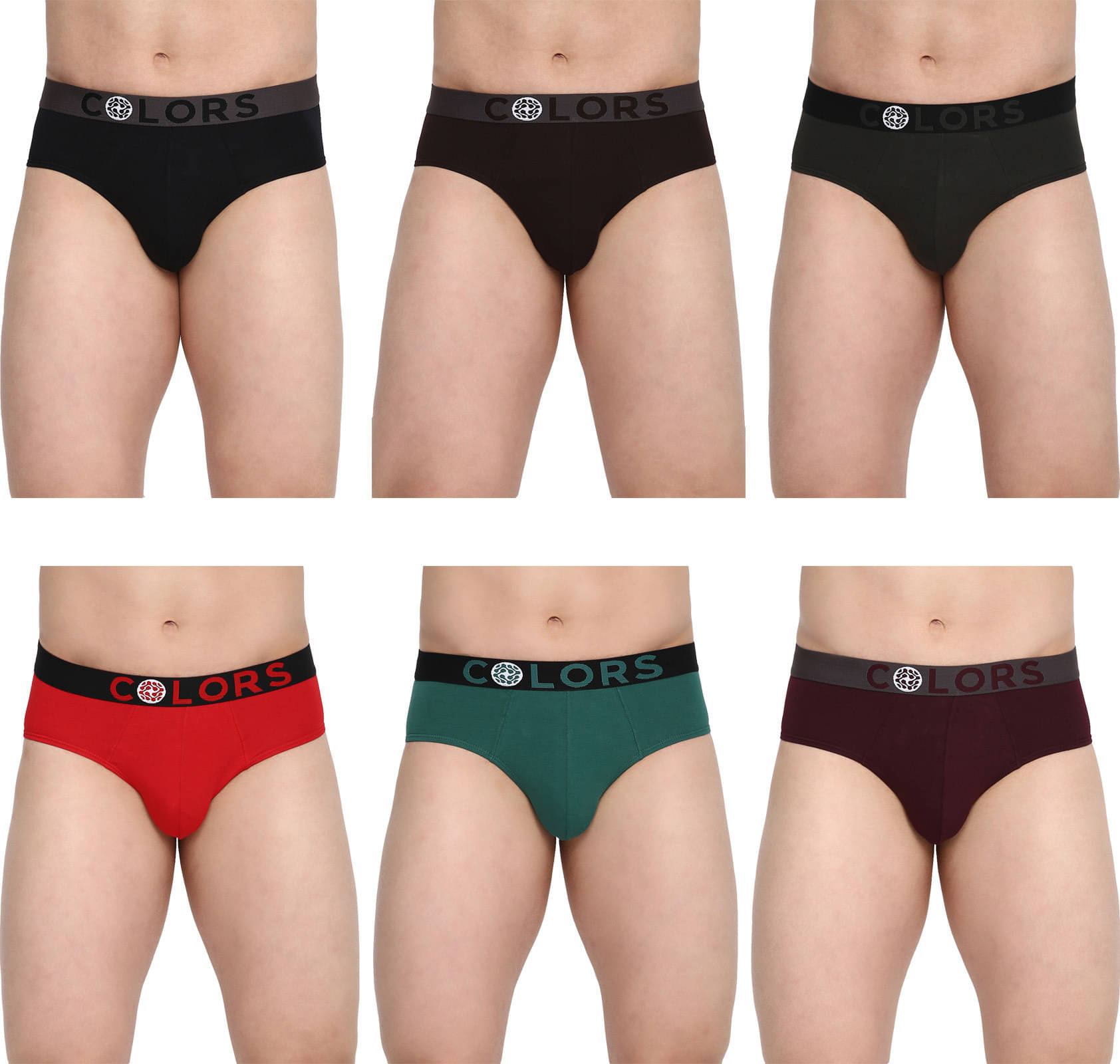 Rupa Frontline Pack of 6 Cotton Briefs For Men's ( Multicolor ) Rupa Frontline Pack of 6 Cotton Briefs For Men's ( Multicolor )