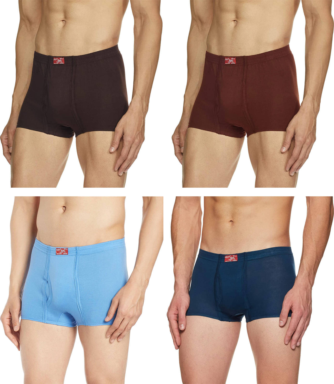     			Rupa Jon Pack of 4 Cotton Trunks For Men's ( Multicolor )
