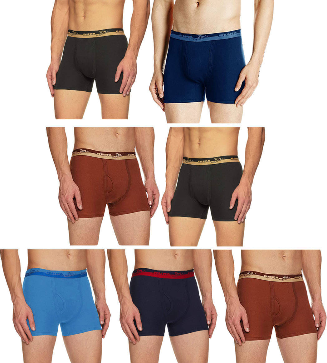     			Rupa Jon Pack of 7 Cotton Trunks For Men's ( Multicolor )