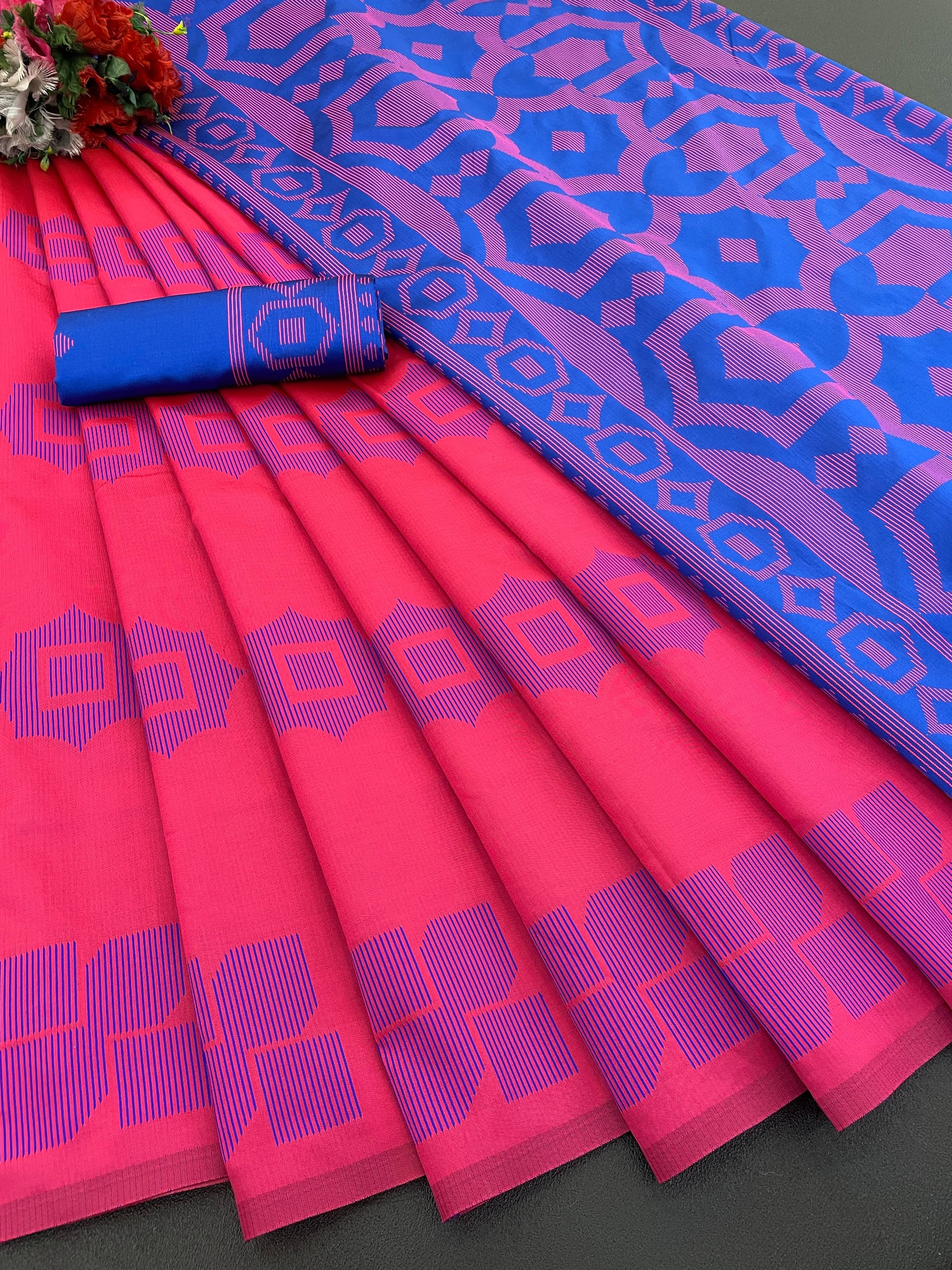 SHIRODHARI Art Silk Woven Kanjeevaram Sarees With Unstitched Blouse Piece ( Pink ) SHIRODHARI Art Silk Woven Kanjeevaram Sarees With Unstitched Blouse Piece ( Pink )