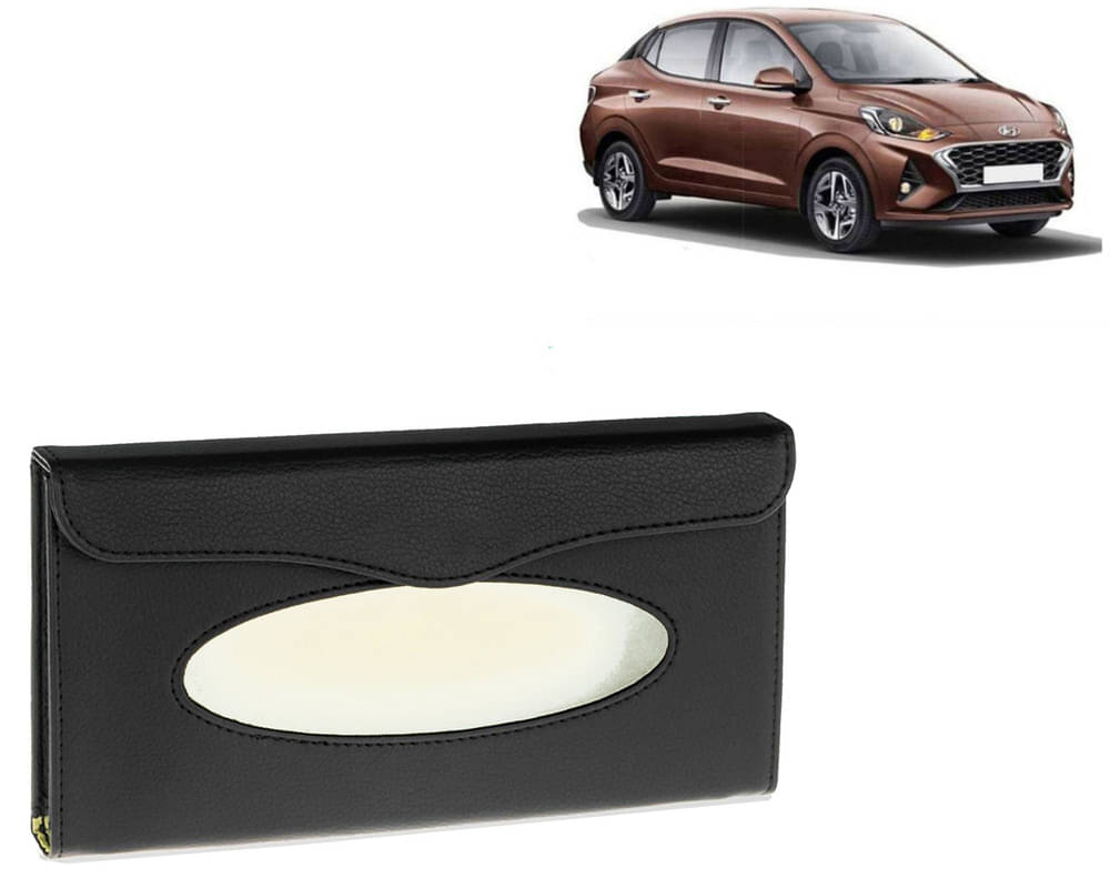     			Car Tissue Holder, Sun Visor Napkin Holder, Car Visor Tissue Holder, Tissue Holder (Black) For Aura