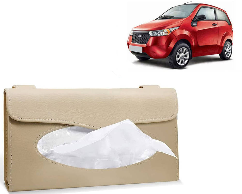 Car Tissue Holder, Sun Visor Napkin Holder, Car Visor Tissue Holder, Tissue Holder (Beige) For Reva E20 Car Tissue Holder, Sun Visor Napkin Holder, Car Visor Tissue Holder, Tissue Holder (Beige) For Reva E20