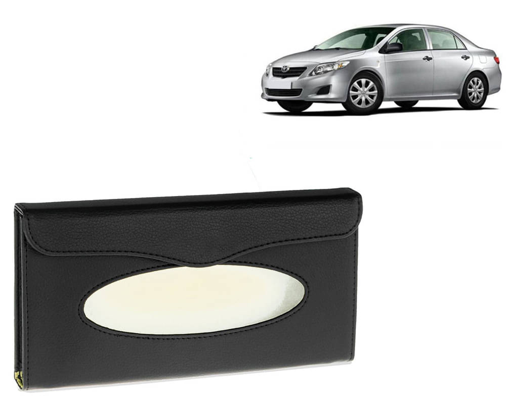     			Car Tissue Holder, Sun Visor Napkin Holder, Car Visor Tissue Holder, Tissue Holder (Black) For Corolla