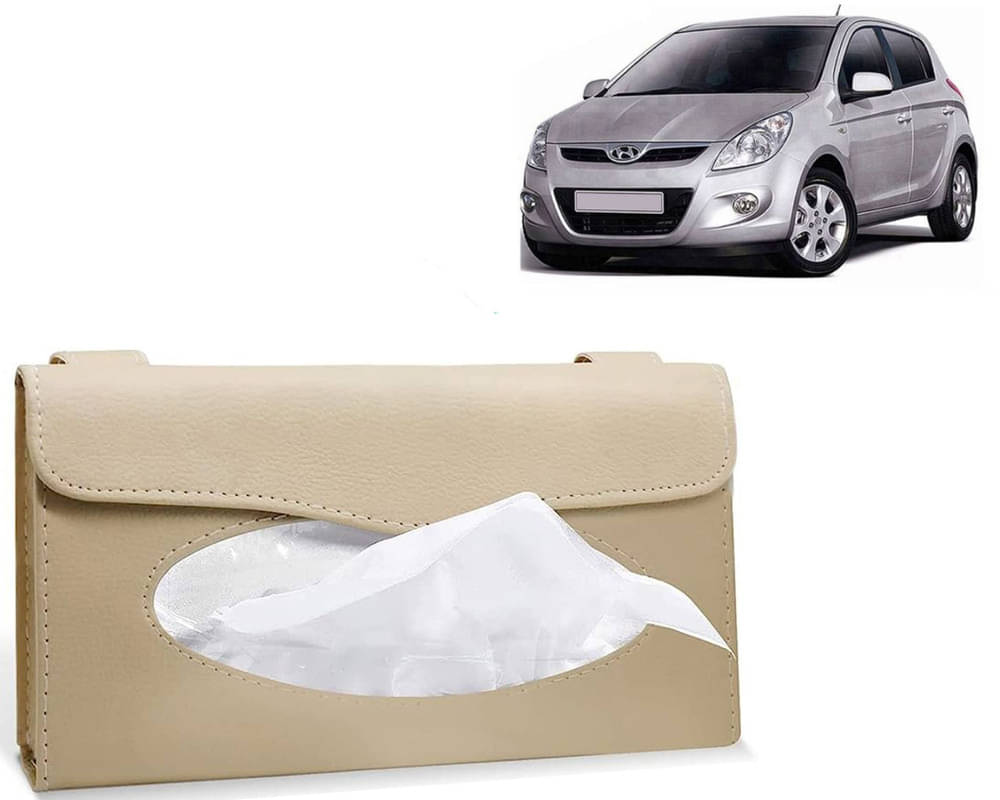     			Car Tissue Holder, Sun Visor Napkin Holder, Car Visor Tissue Holder, Tissue Holder (Beige) For I20 Type-1