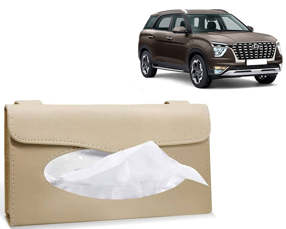Car Tissue Holder, Sun Visor Napkin Holder, Car Visor Tissue Holder, Tissue Holder (Beige) For Alcaza Car Tissue Holder, Sun Visor Napkin Holder, Car Visor Tissue Holder, Tissue Holder (Beige) For Alcaza