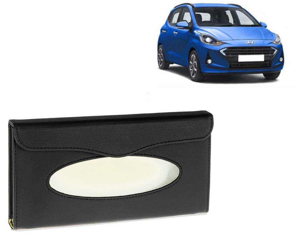     			Car Tissue Holder, Sun Visor Napkin Holder, Car Visor Tissue Holder, Tissue Holder (Black) For I10 Grand Nios