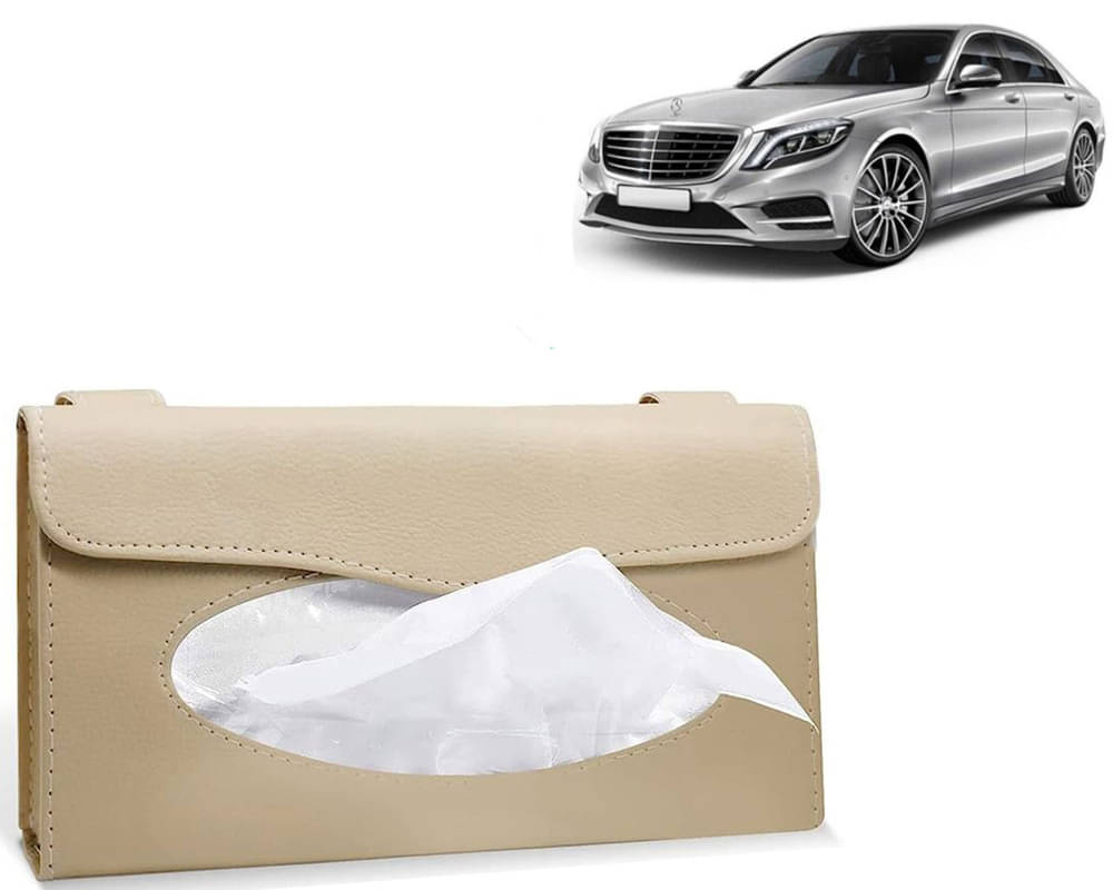     			Car Tissue Holder, Sun Visor Napkin Holder, Car Visor Tissue Holder, Tissue Holder (Beige) For C280