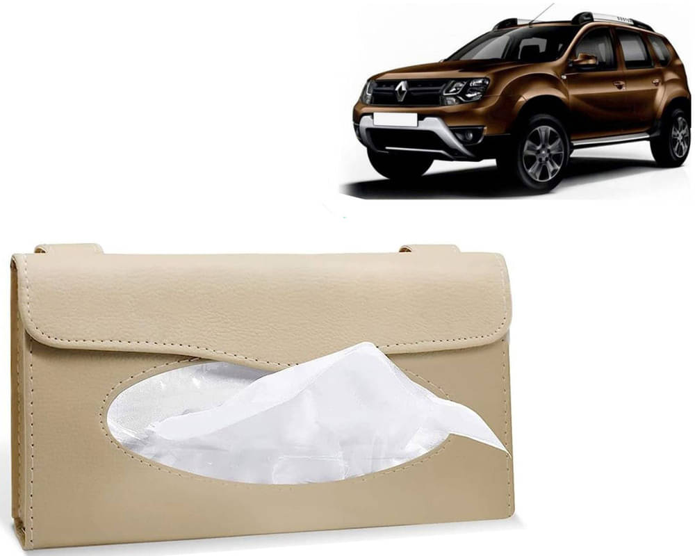 Car Tissue Holder, Sun Visor Napkin Holder, Car Visor Tissue Holder, Tissue Holder (Beige) For Duster 2016 Car Tissue Holder, Sun Visor Napkin Holder, Car Visor Tissue Holder, Tissue Holder (Beige) For Duster 2016