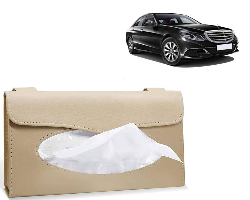 Car Tissue Holder, Sun Visor Napkin Holder, Car Visor Tissue Holder, Tissue Holder (Beige) For E 200     			Car Tissue Holder, Sun Visor Napkin Holder, Car Visor Tissue Holder, Tissue Holder (Beige) For E 200
