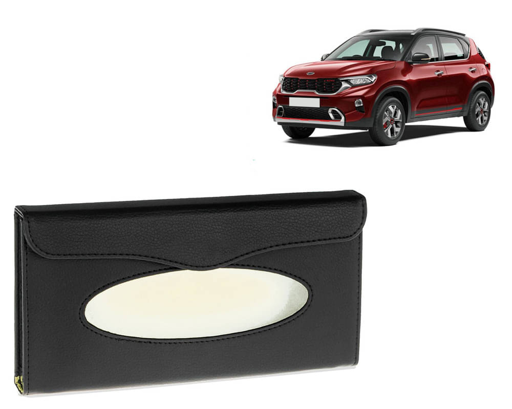     			Car Tissue Holder, Sun Visor Napkin Holder, Car Visor Tissue Holder, Tissue Holder (Black) For Kia Sonet
