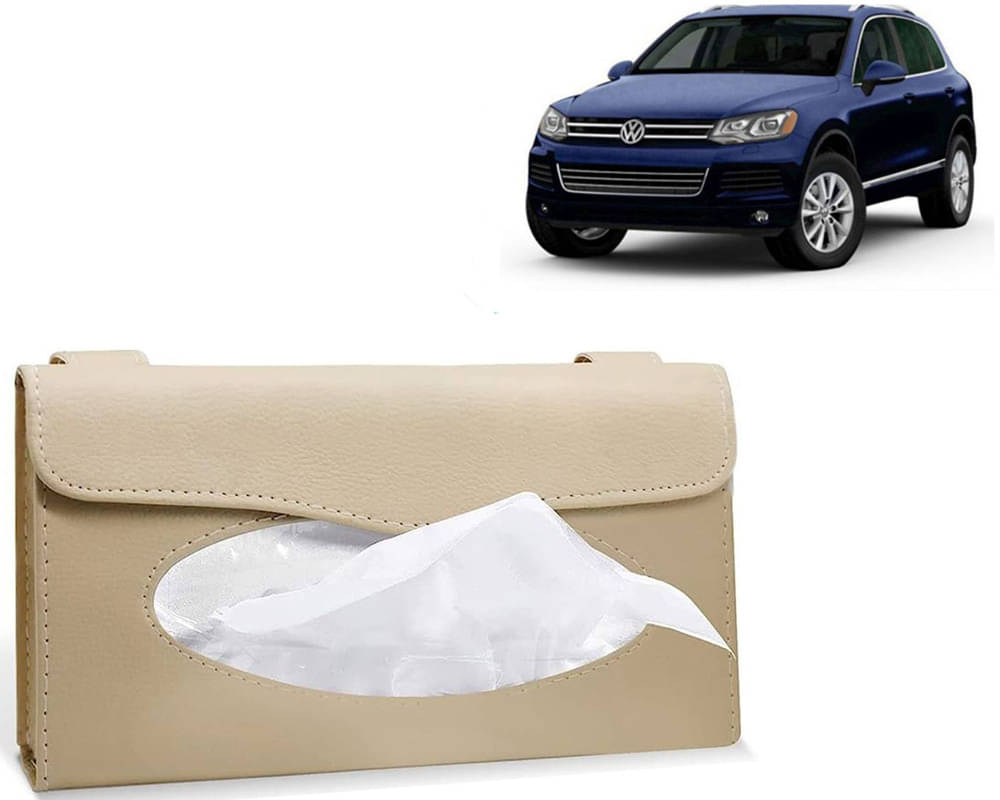 Car Tissue Holder, Sun Visor Napkin Holder, Car Visor Tissue Holder, Tissue Holder (Beige) For Touareg     			Car Tissue Holder, Sun Visor Napkin Holder, Car Visor Tissue Holder, Tissue Holder (Beige) For Touareg