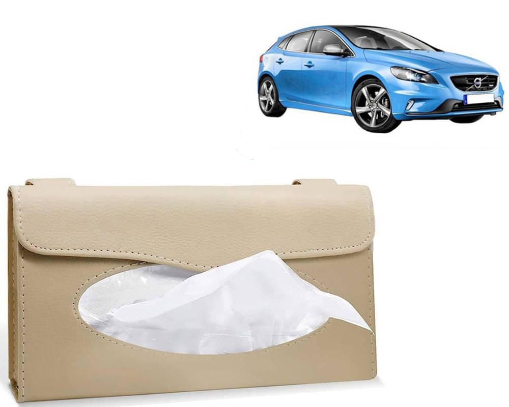     			Car Tissue Holder, Sun Visor Napkin Holder, Car Visor Tissue Holder, Tissue Holder (Beige) For V40