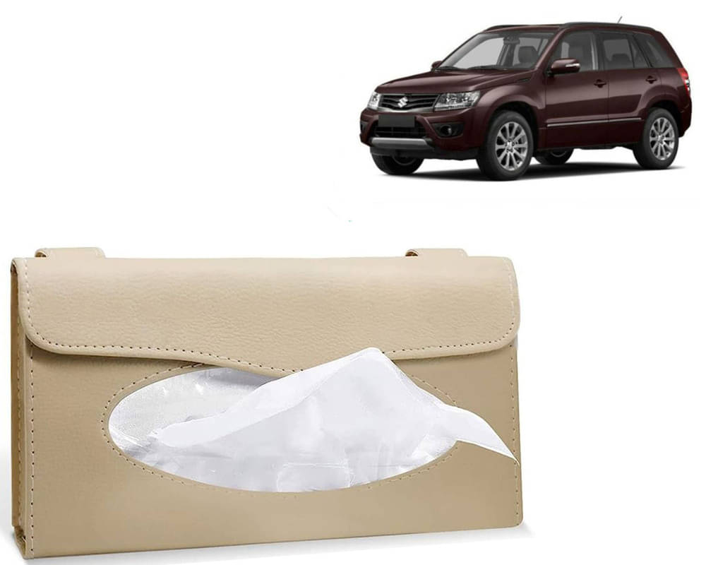     			Car Tissue Holder, Sun Visor Napkin Holder, Car Visor Tissue Holder, Tissue Holder (Beige) For Vitara Brezza