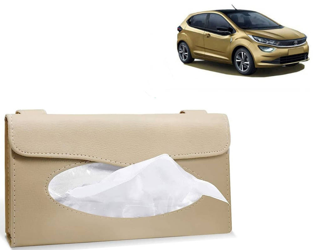     			Car Tissue Holder, Sun Visor Napkin Holder, Car Visor Tissue Holder, Tissue Holder (Beige) For Altroz