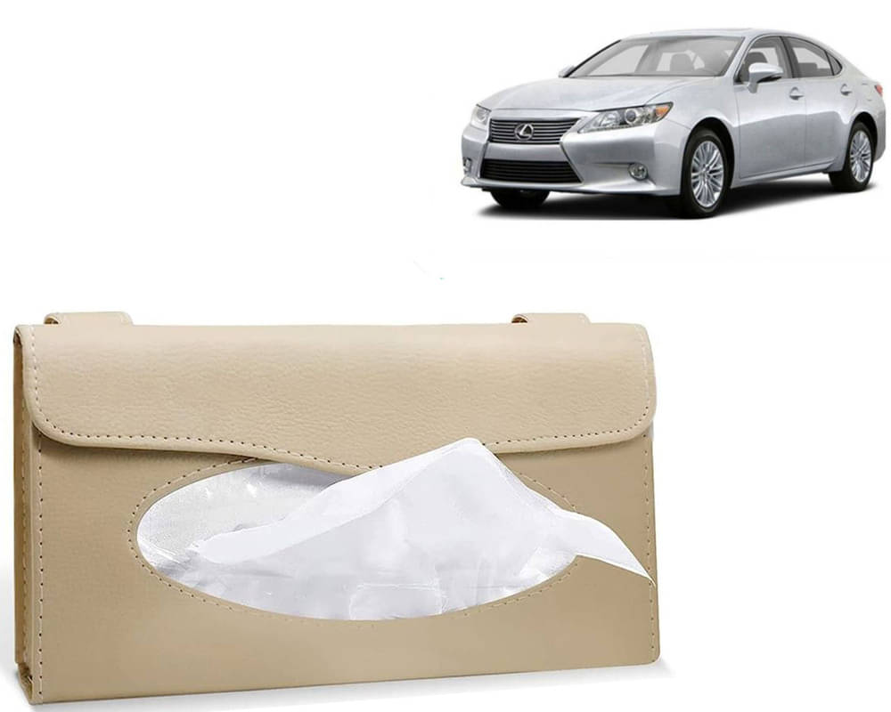     			Car Tissue Holder, Sun Visor Napkin Holder, Car Visor Tissue Holder, Tissue Holder (Beige) For Lexus