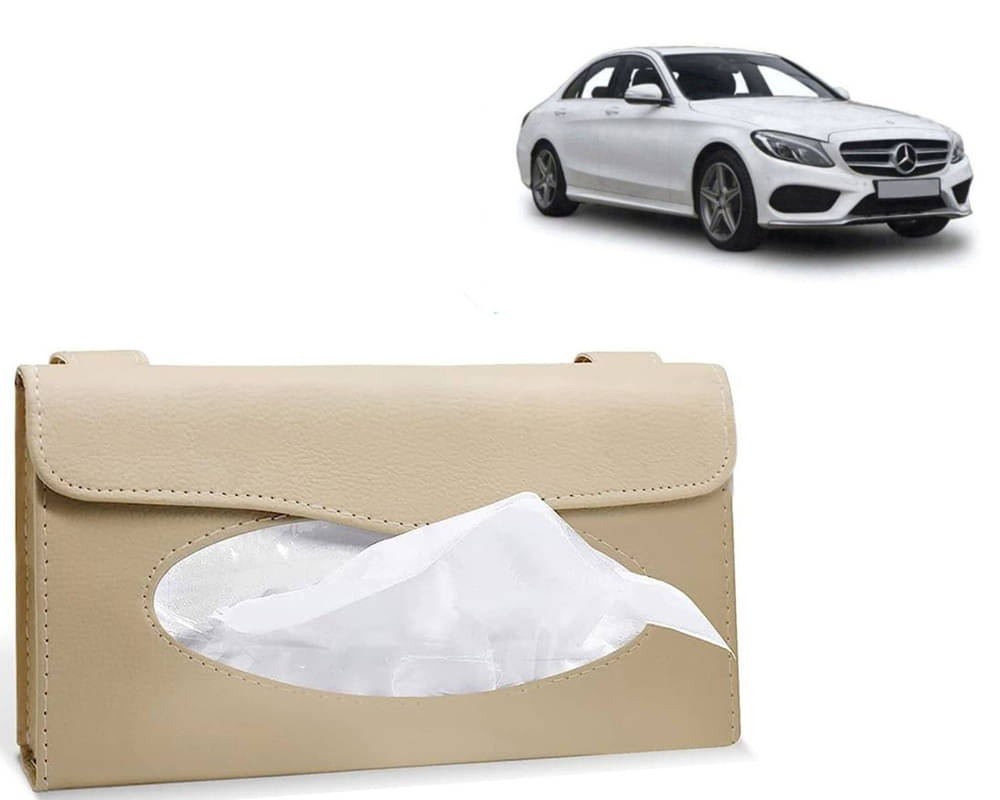 Car Tissue Holder, Sun Visor Napkin Holder, Car Visor Tissue Holder, Tissue Holder (Beige) For C220     			Car Tissue Holder, Sun Visor Napkin Holder, Car Visor Tissue Holder, Tissue Holder (Beige) For C220