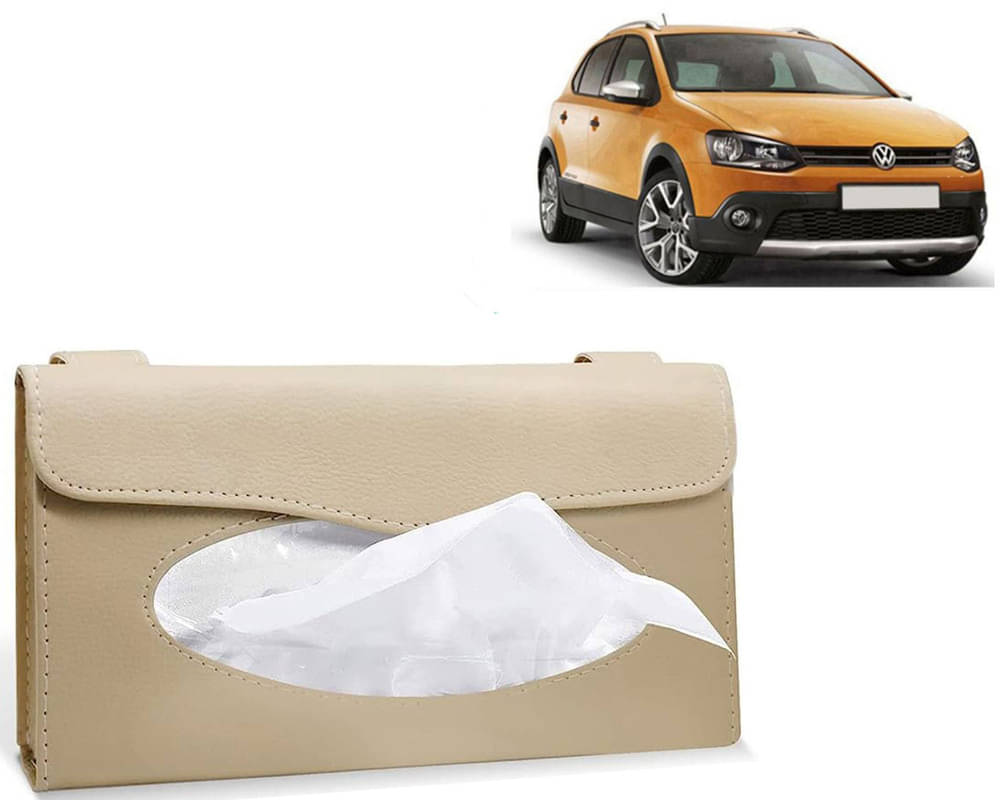 Car Tissue Holder, Sun Visor Napkin Holder, Car Visor Tissue Holder, Tissue Holder (Beige) For Polo Cross     			Car Tissue Holder, Sun Visor Napkin Holder, Car Visor Tissue Holder, Tissue Holder (Beige) For Polo Cross
