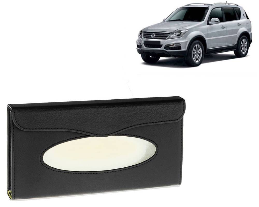 Car Tissue Holder, Sun Visor Napkin Holder, Car Visor Tissue Holder, Tissue Holder (Black) For Ssangyong Rexton     			Car Tissue Holder, Sun Visor Napkin Holder, Car Visor Tissue Holder, Tissue Holder (Black) For Ssangyong Rexton