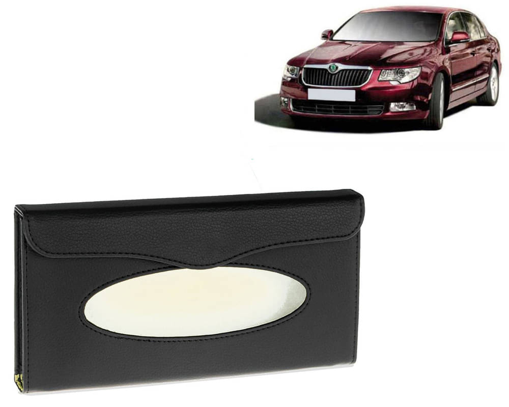    			Car Tissue Holder, Sun Visor Napkin Holder, Car Visor Tissue Holder, Tissue Holder (Black) For Superb