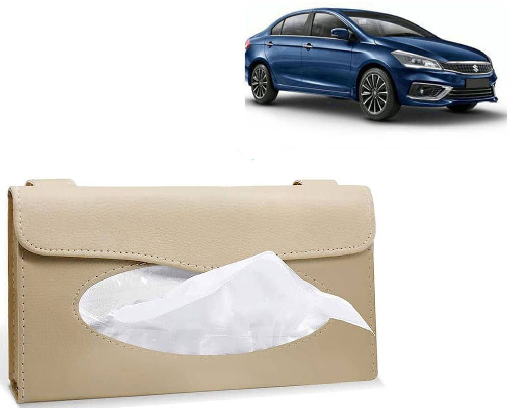 Car Tissue Holder, Sun Visor Napkin Holder, Car Visor Tissue Holder, Tissue Holder (Beige) For Ciaz 2018     			Car Tissue Holder, Sun Visor Napkin Holder, Car Visor Tissue Holder, Tissue Holder (Beige) For Ciaz 2018