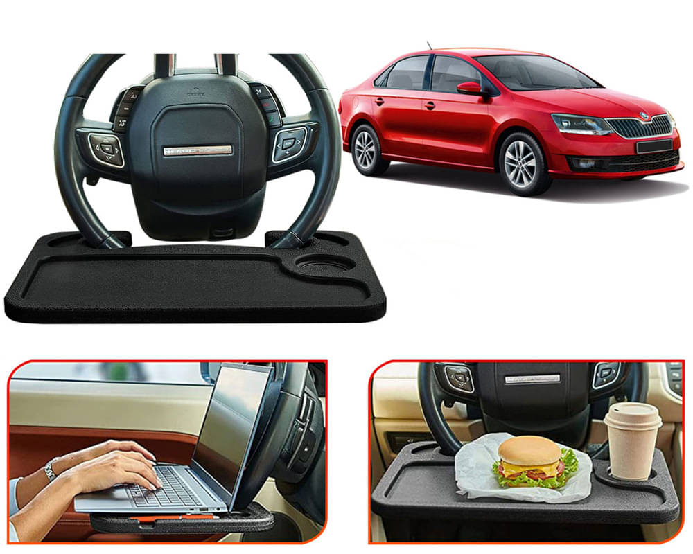    			Selifaur Food Tray for Steering Wheel Black