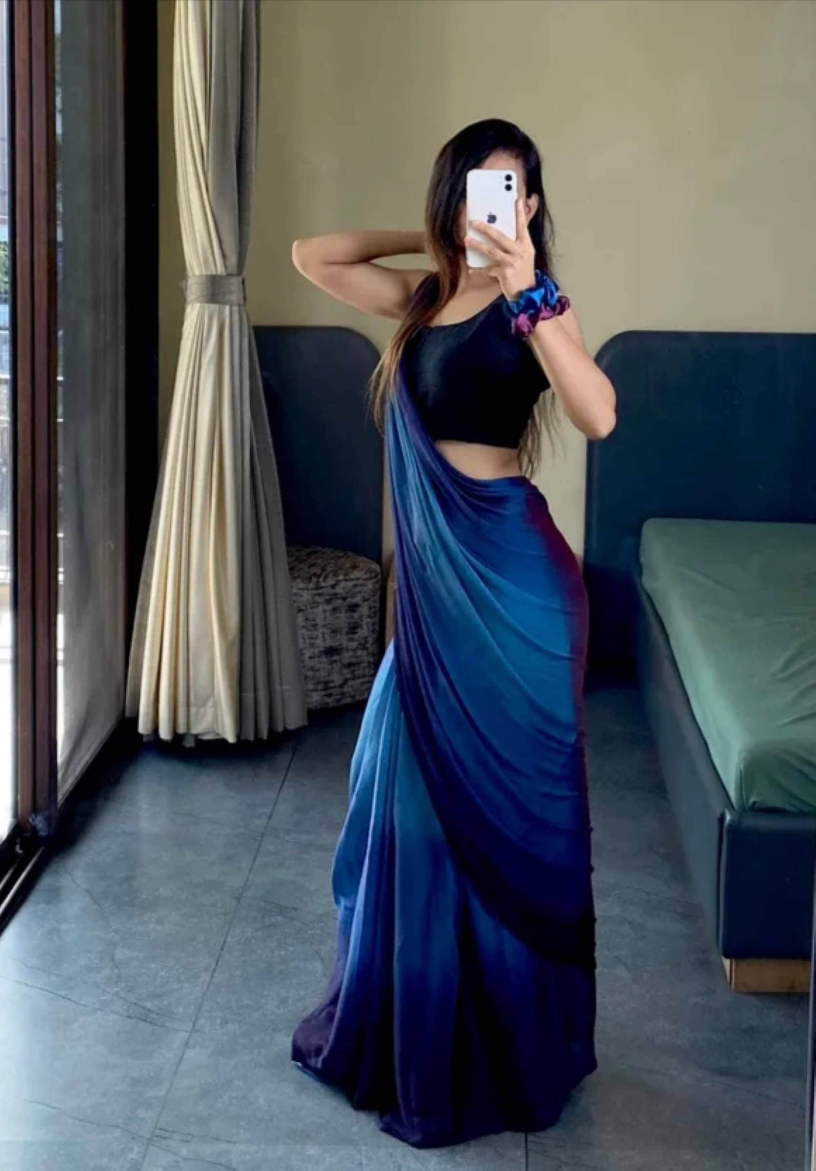     			Shree Mahantam Georgette Solid Saree With Unstitched Blouse Piece ( Aqua Blue )