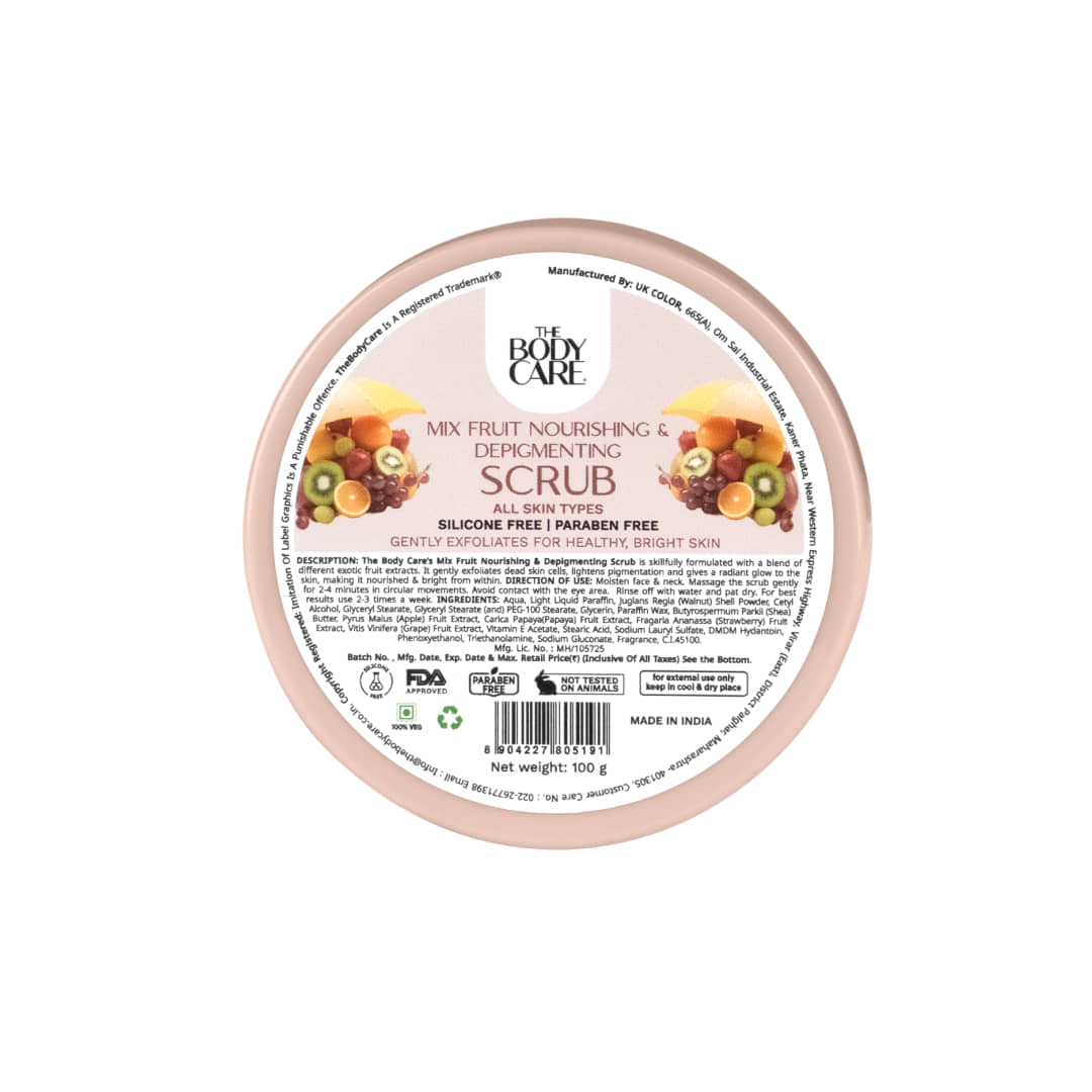 The Body Care Mix Fruit Nourishing & Depigmenting Scrub ( 100g)