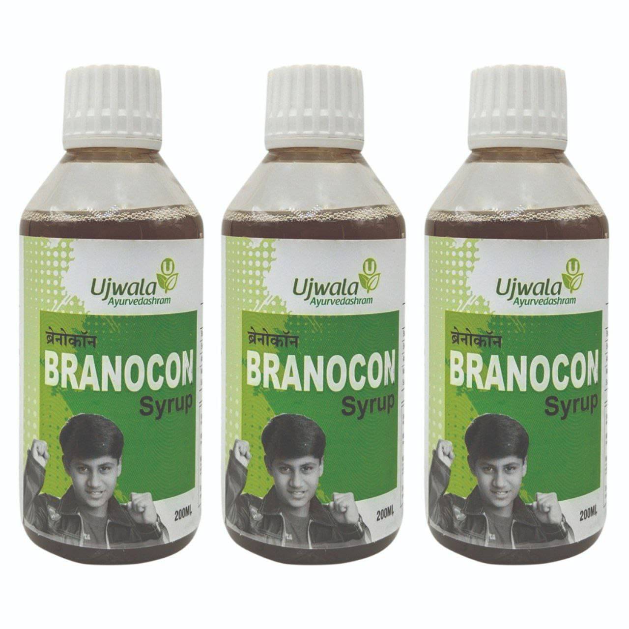     			Ujwala Ayurvedashram Branocon Liquid, Brain Supplement, Nootropic, Use combination for UTI & Epilepsy (Pack of 3, 600 ml)