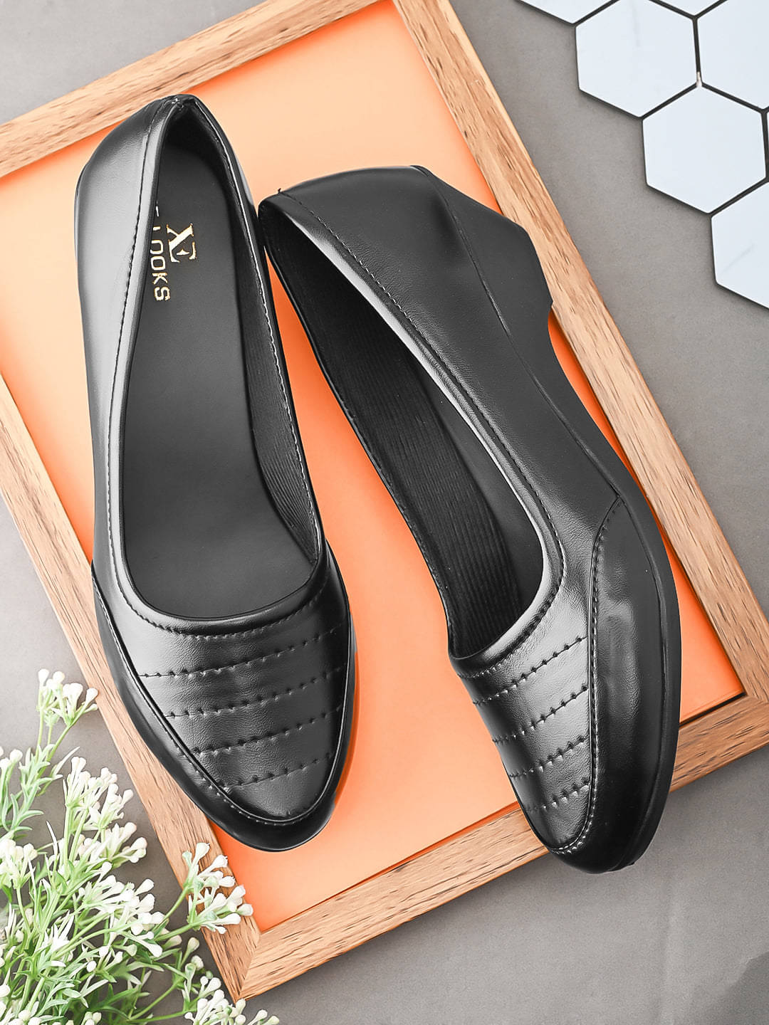     			XE Looks Black Women's Casual Ballerinas