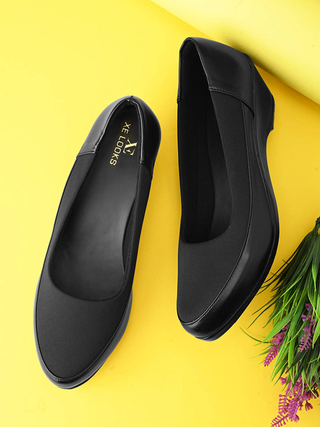     			XE Looks Black Women's Casual Ballerinas