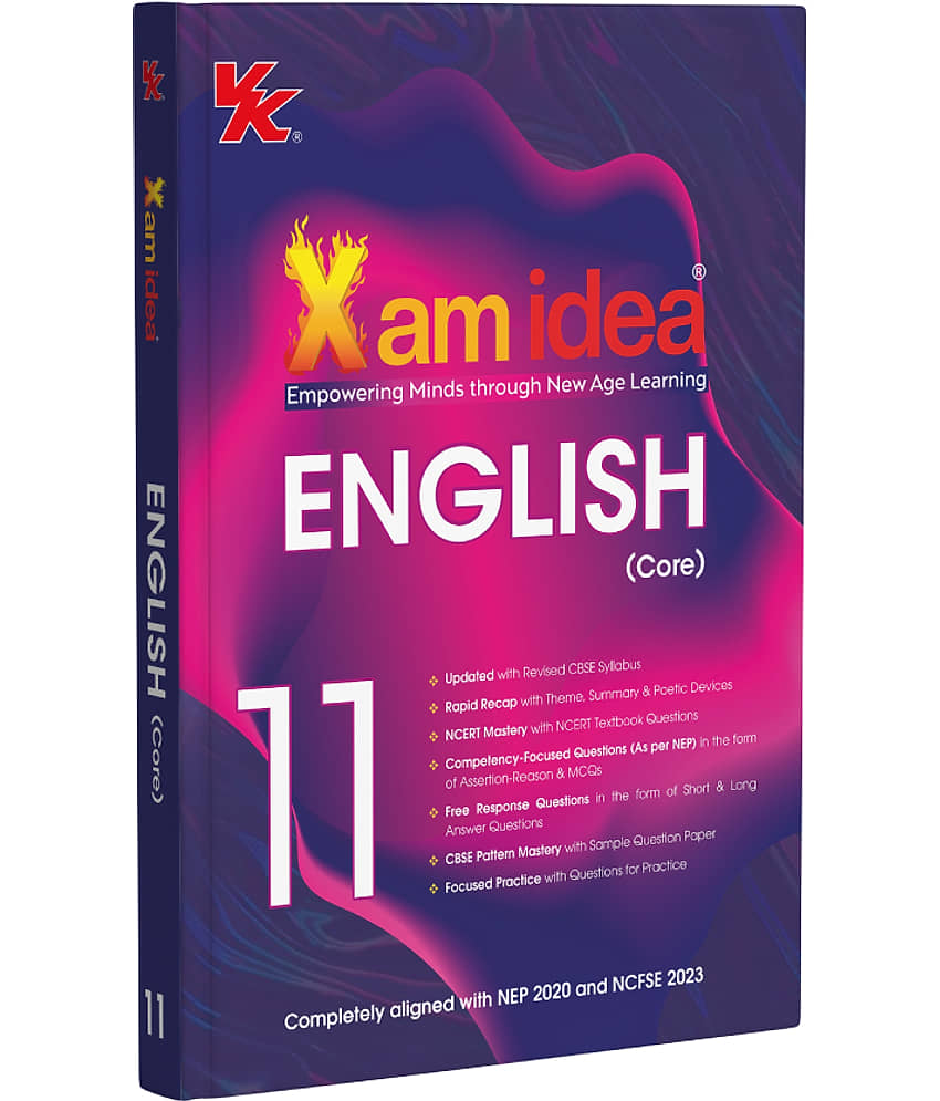 Xam idea Class 11 English Core (2025–26) | Latest CBSE Syllabus| NEP 2020 & NCFSE 2023 Aligned | With Competency-Focused & Free Response Qs | Self-Assessment Tests - Stationery | Buy online on ZillyBuy