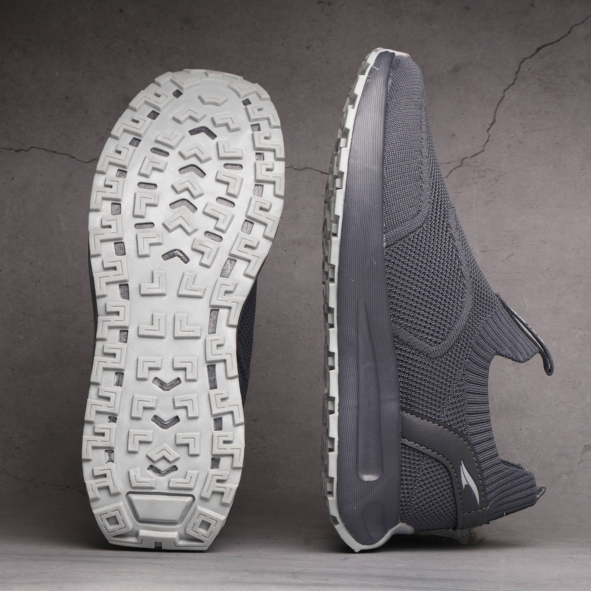     			ASIAN WIND PRO-11 Dark Grey Men's Slip-on Shoes