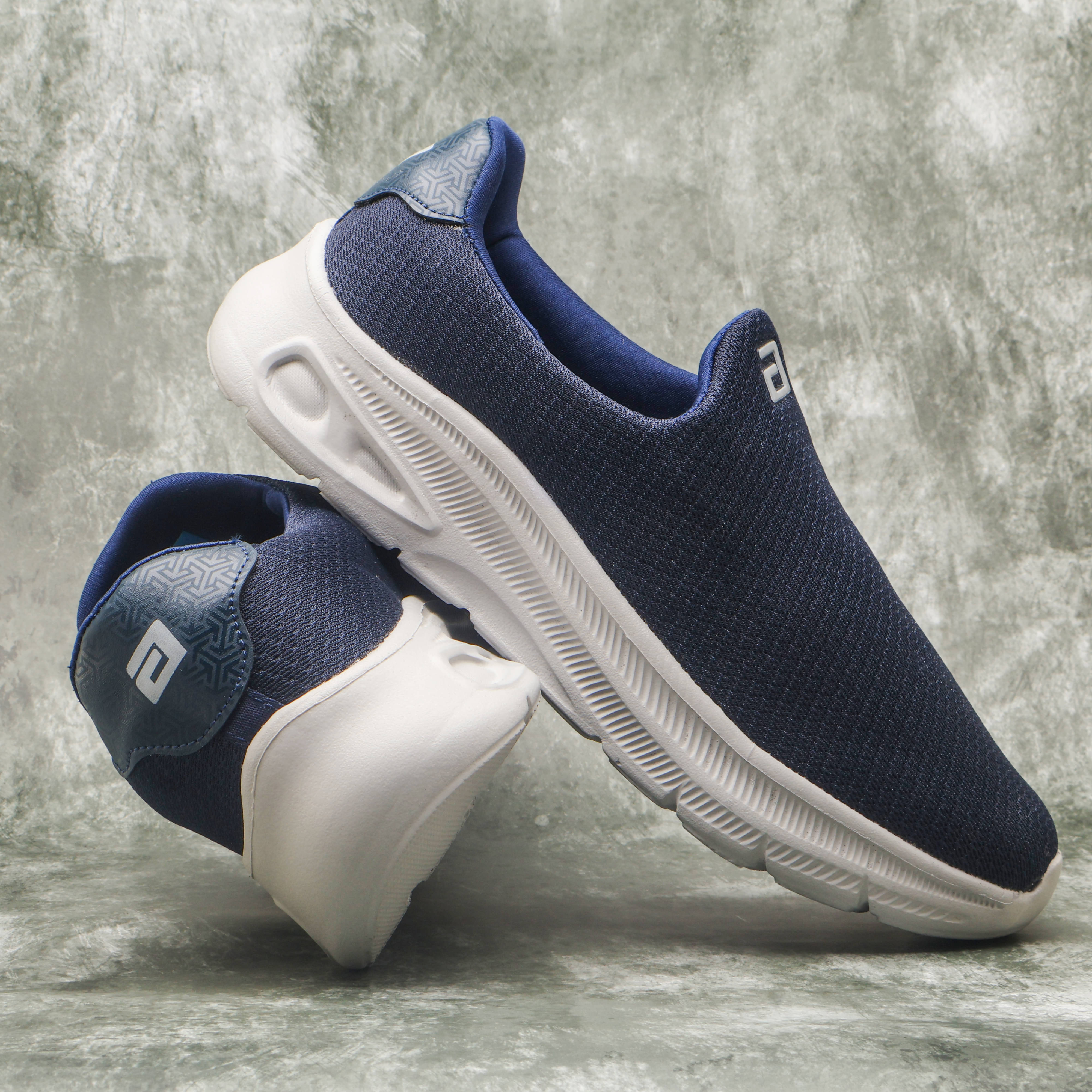     			ASIAN WONDERWALK-01 Navy Men's Slip-on Shoes
