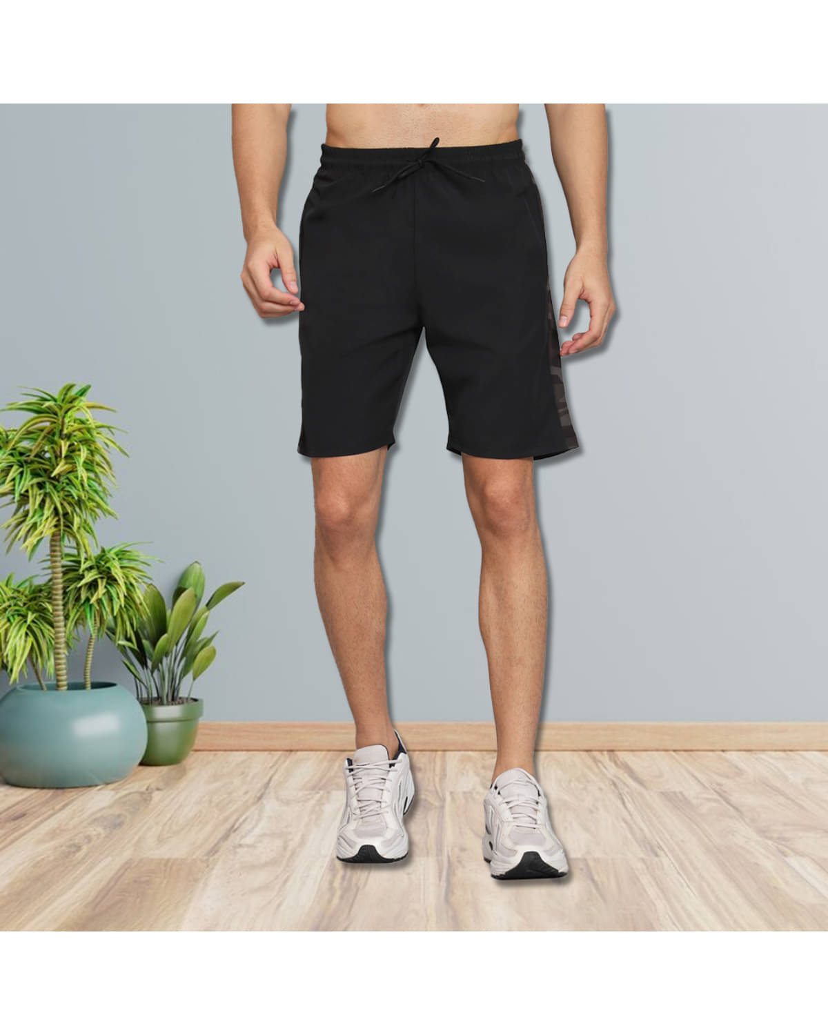 ATIGIANO APPAREL Black Polyester Men's Shorts ( Pack of 1 )     			ATIGIANO APPAREL Black Polyester Men's Shorts ( Pack of 1 )