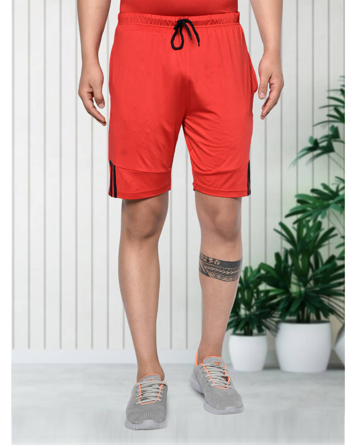 ATIGIANO APPAREL Red Lycra Men's Shorts ( Pack of 1 ) ATIGIANO APPAREL Red Lycra Men's Shorts ( Pack of 1 )