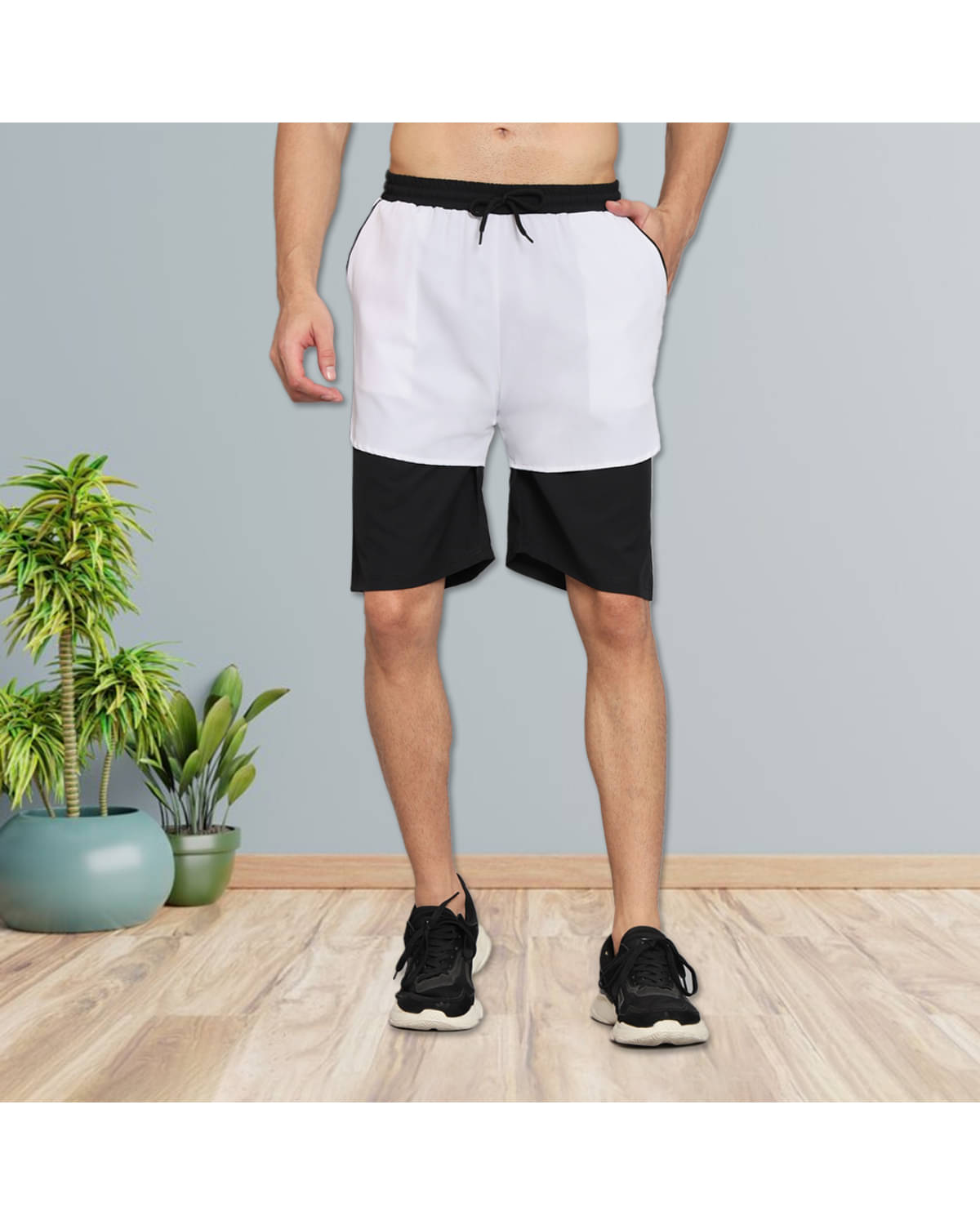 ATIGIANO APPAREL White Polyester Men's Shorts ( Pack of 1 ) ATIGIANO APPAREL White Polyester Men's Shorts ( Pack of 1 )