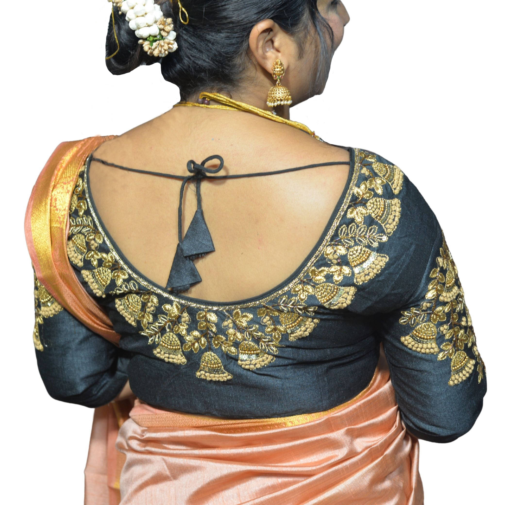     			AtoZ Studio Black Readymade with Pad Silk Blend Women's Blouse ( Pack of 1 )