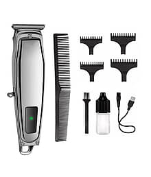 CRS TRIMMER Silver Cordless Beard Trimmer With 60 minutes Runtime