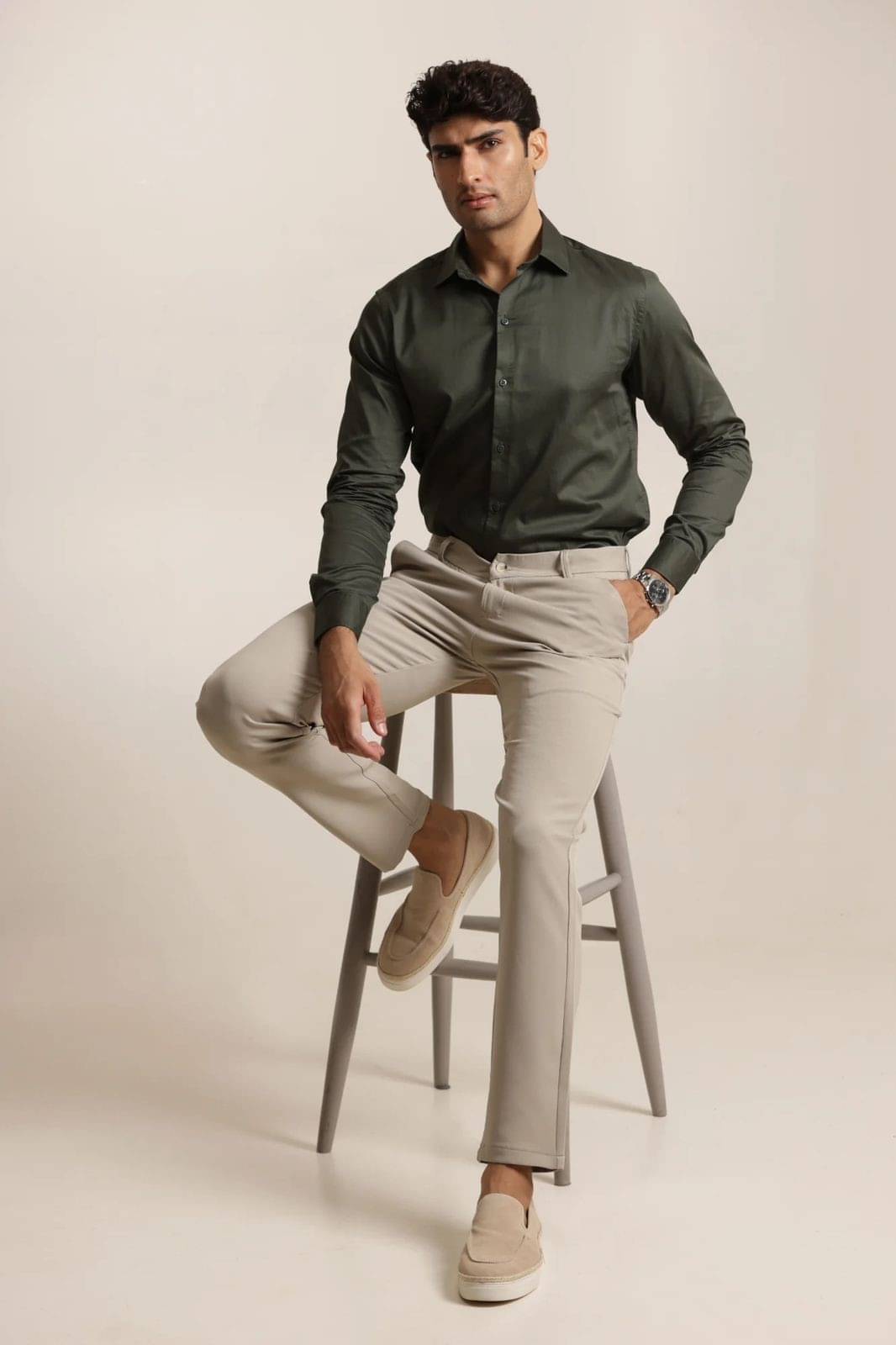     			Helix Attire Satin Regular Fit Full Sleeves Men's Formal Shirt - Sea Green ( Pack of 1 )