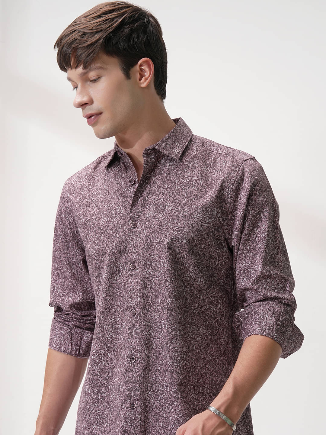 Highlander Cotton Blend Slim Fit Printed Full Sleeves Men's Casual Shirt - Green ( Pack of 1 )     			Highlander Cotton Blend Slim Fit Printed Full Sleeves Men's Casual Shirt - Green ( Pack of 1 )