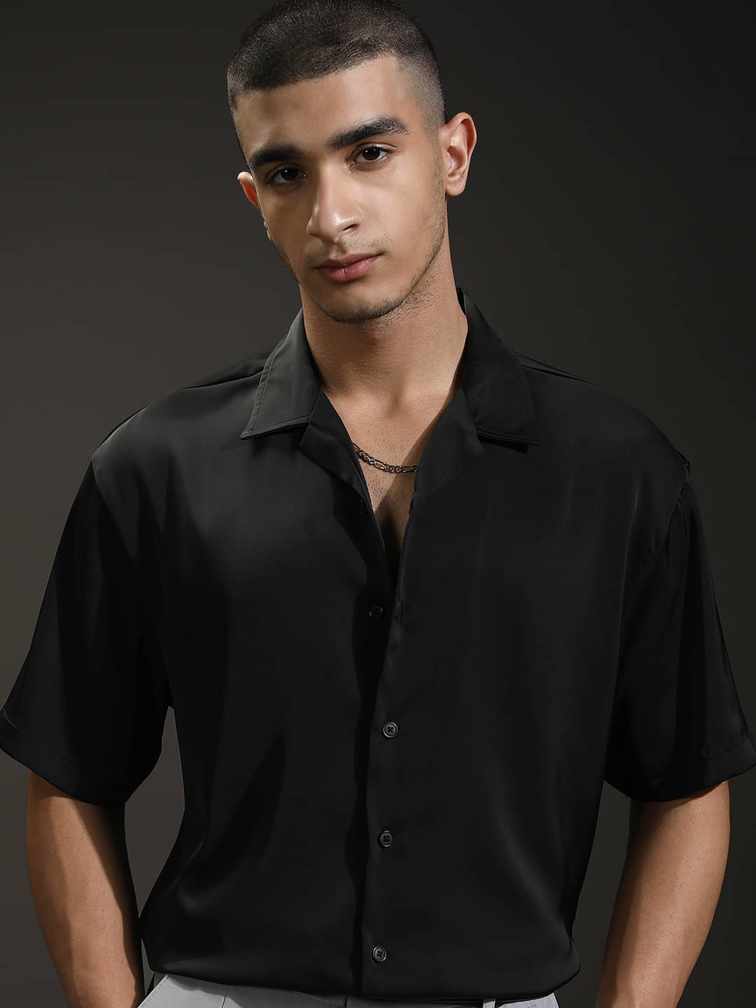 Highlander Poly Cotton Relaxed Fit Self Design Half Sleeves Men's Casual Shirt - Black ( Pack of 1 )     			Highlander Poly Cotton Relaxed Fit Self Design Half Sleeves Men's Casual Shirt - Black ( Pack of 1 )