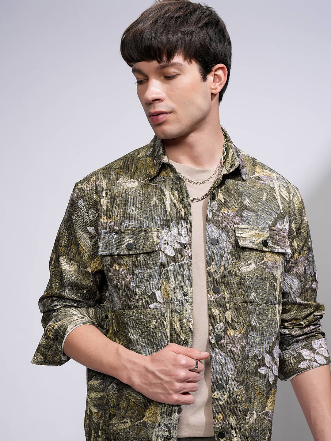 Highlander Polyester Relaxed Fit Printed Full Sleeves Men's Casual Shirt - Multicolor ( Pack of 1 ) Highlander Polyester Relaxed Fit Printed Full Sleeves Men's Casual Shirt - Multicolor ( Pack of 1 )
