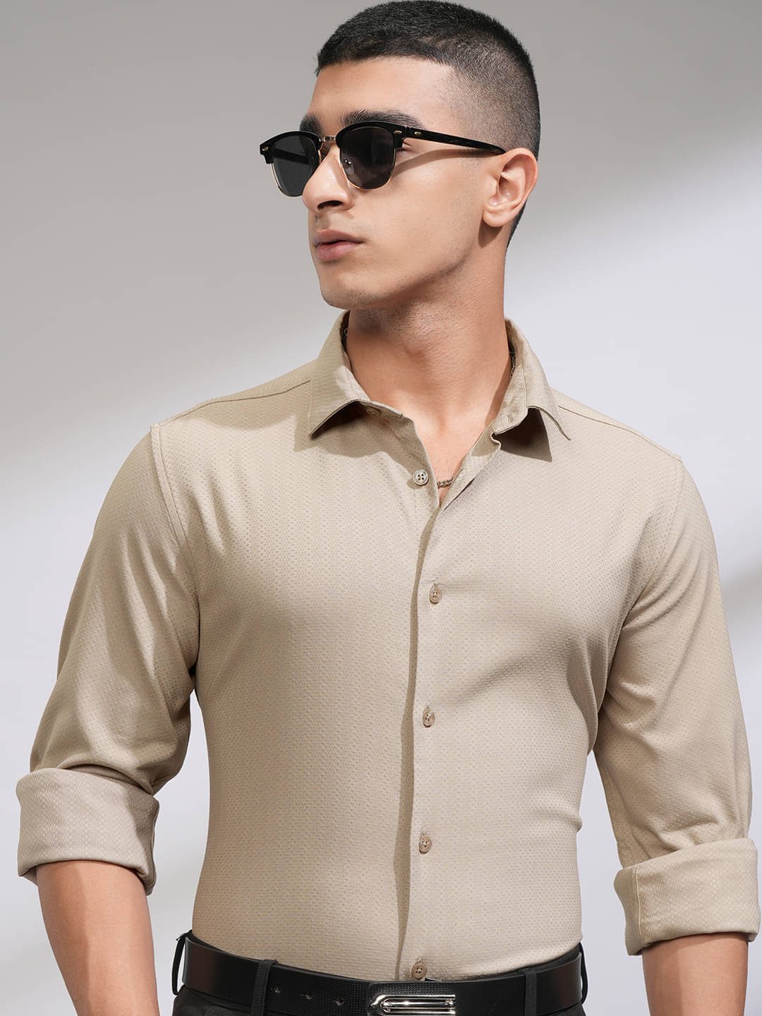 Highlander Viscose Slim Fit Self Design Full Sleeves Men's Casual Shirt - Multicolor ( Pack of 1 ) Highlander Viscose Slim Fit Self Design Full Sleeves Men's Casual Shirt - Multicolor ( Pack of 1 )