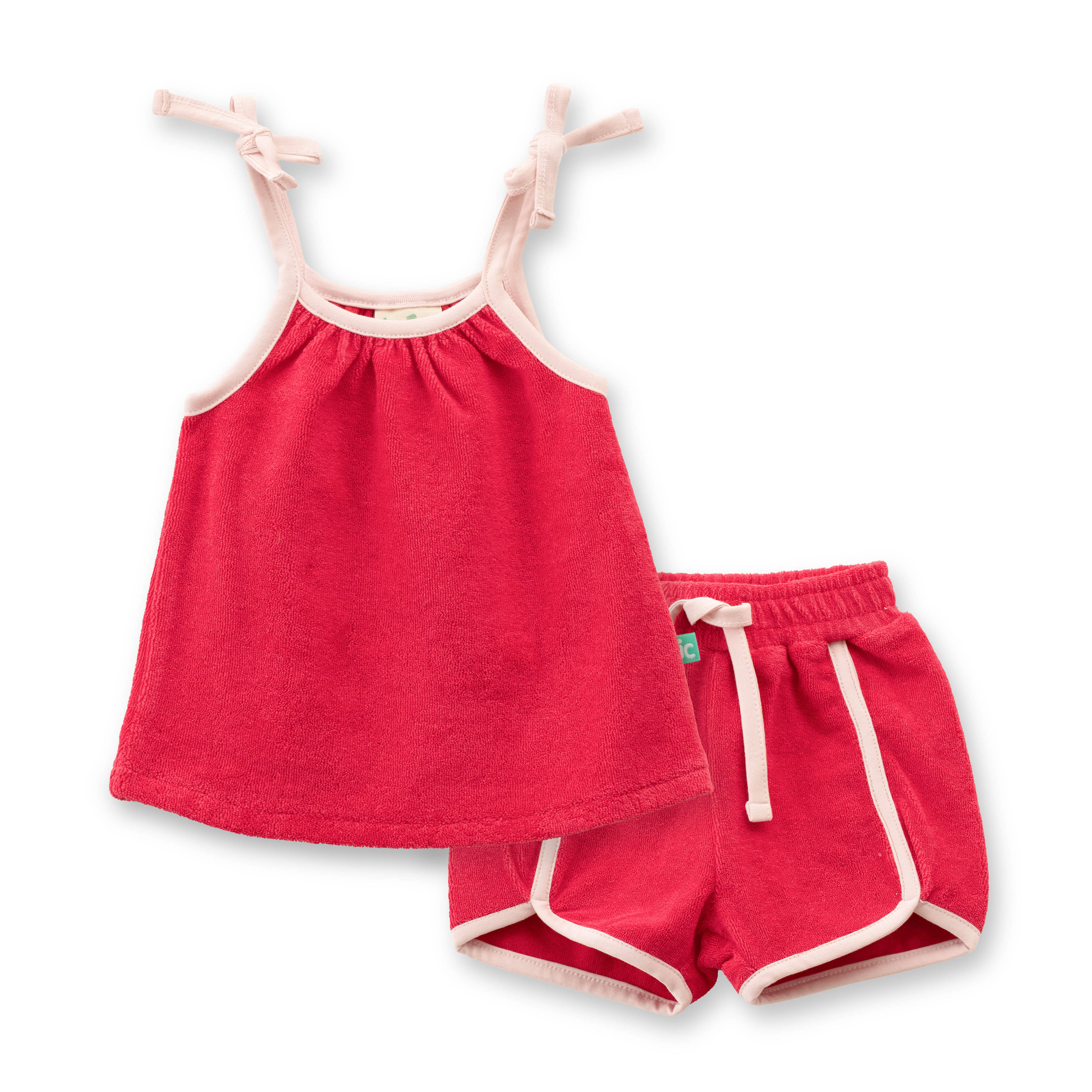    			JusCubs Girls Jersey Infants Solid Set - Red