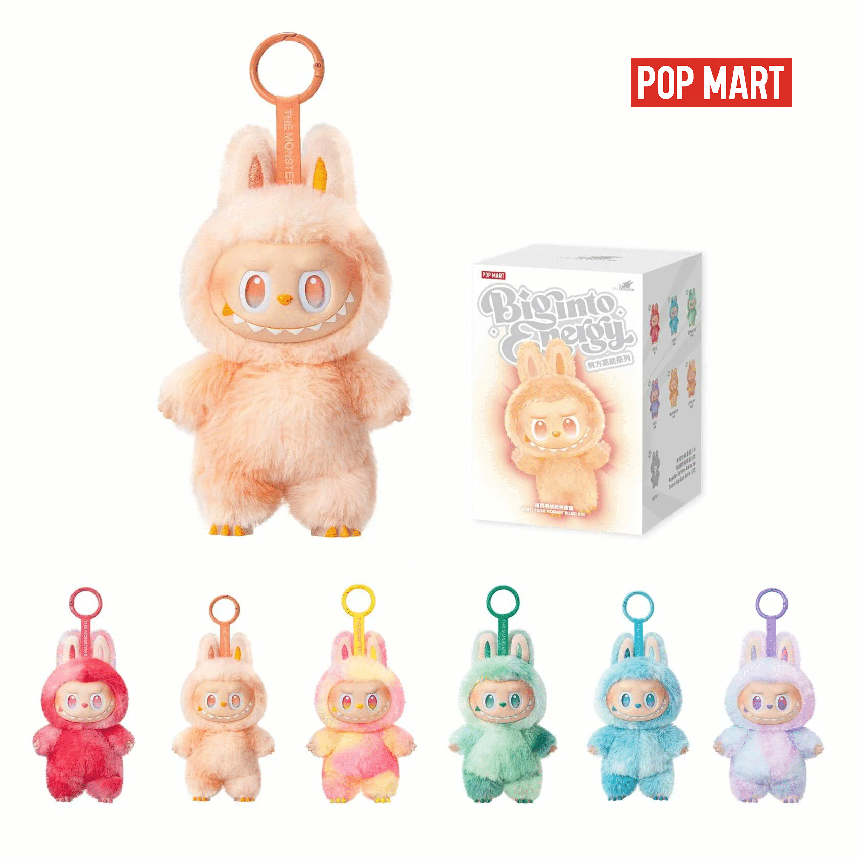     			Labubu THE MONSTERS Big into Energy Series- Vinyl Plush Pendant Blind Box