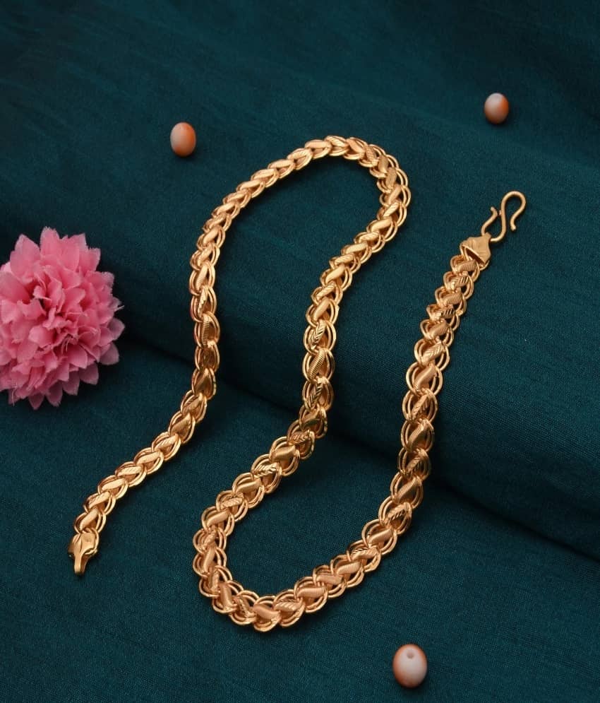 MGSV Gold Plated Brass Chain ( Pack of 1 )