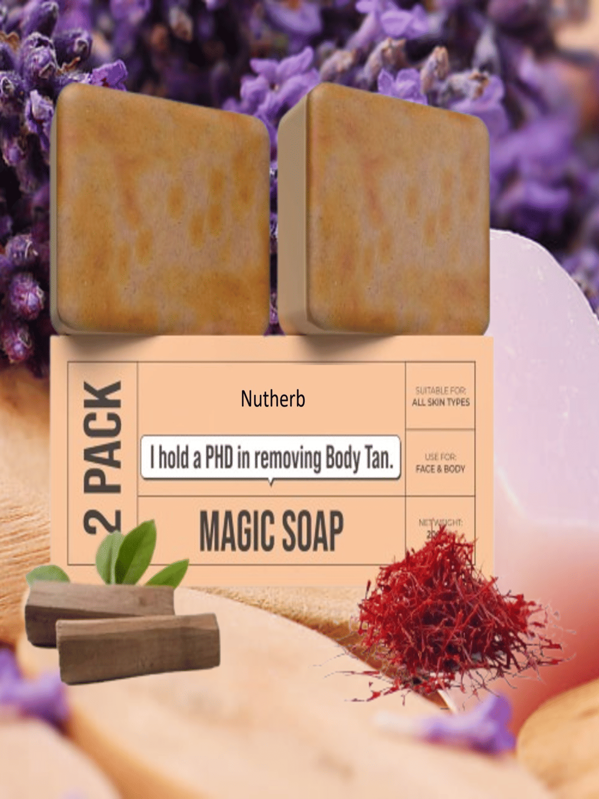     			NUTHERB Beauty New Ghar Magic Soap for All Skin Type ( Pack of 2 )