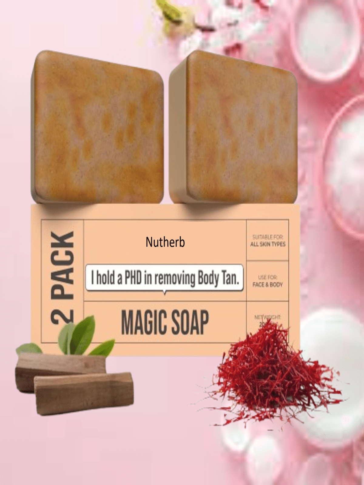     			NUTHERB Beauty New Ghar Magic Soap for All Skin Type ( Pack of 2 )