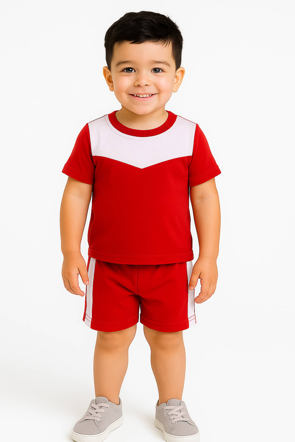     			RELANE Pack of 1 Boys Cotton Blend T-Shirt & Shorts Set ( Maroon )
