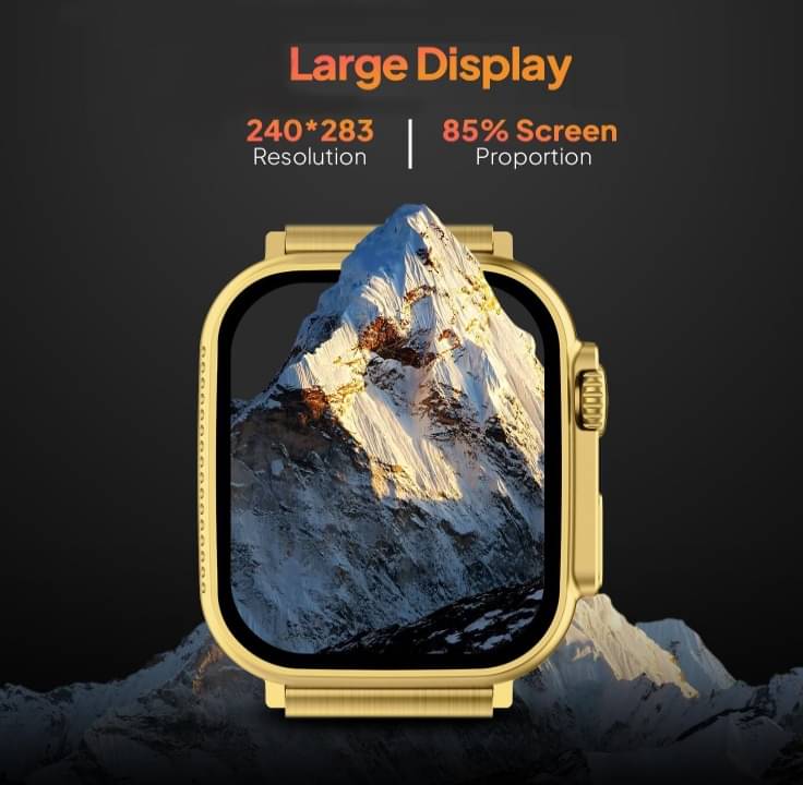 Ultra Max Smart Watch 24k Gold 2.01 Inch HD Smartwatch Smart Watch ...